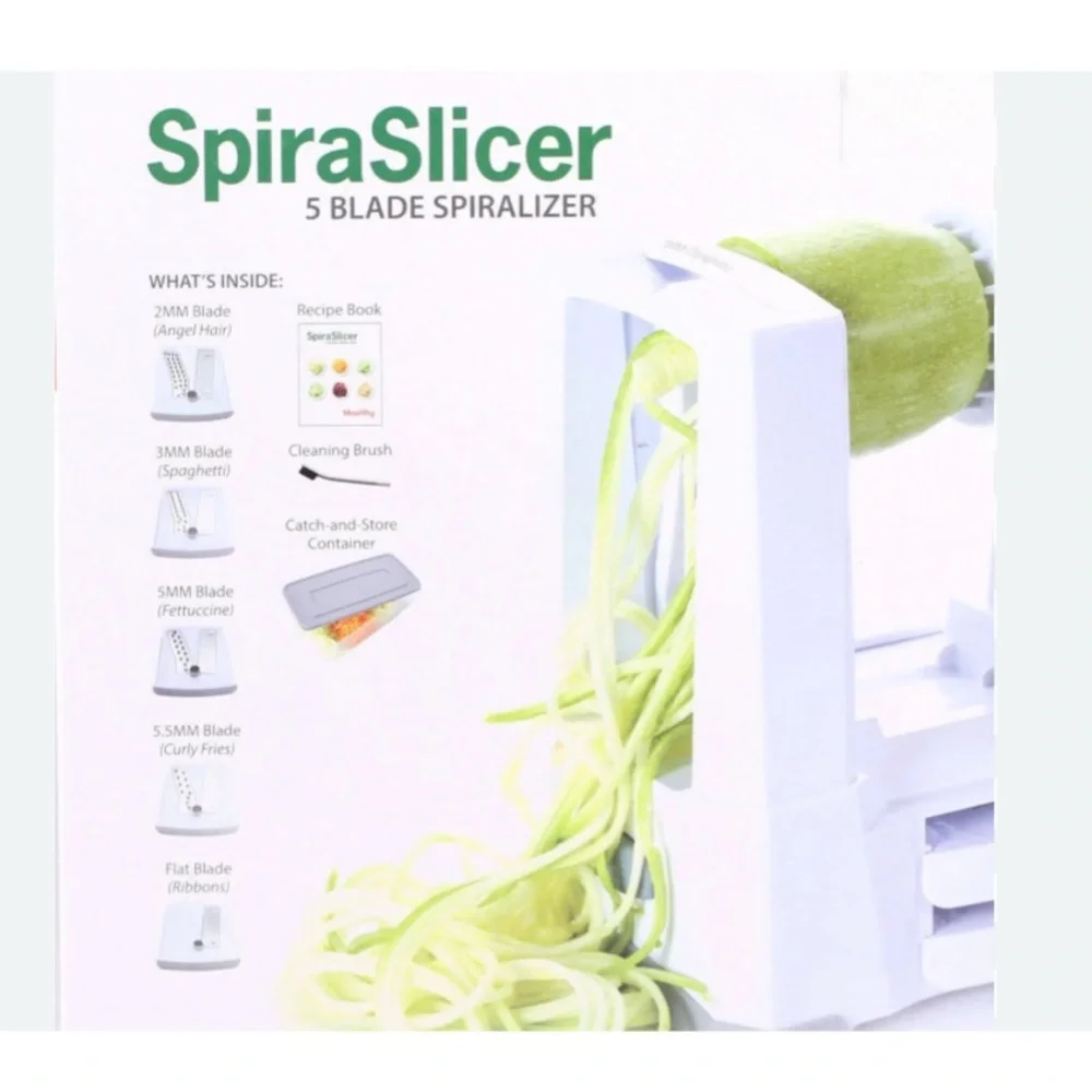 MEALTHY Spiralizer with 5 Blades